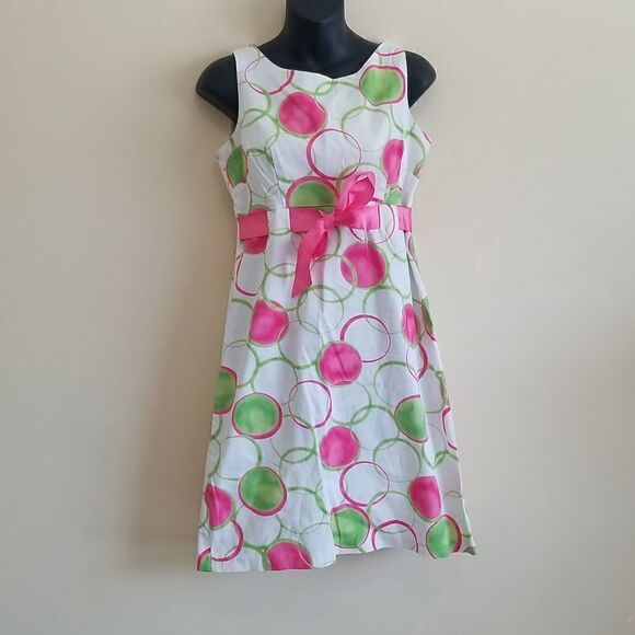 Kim Rogers White Multicolored Dress Sz 6P - Picture 2 of 8